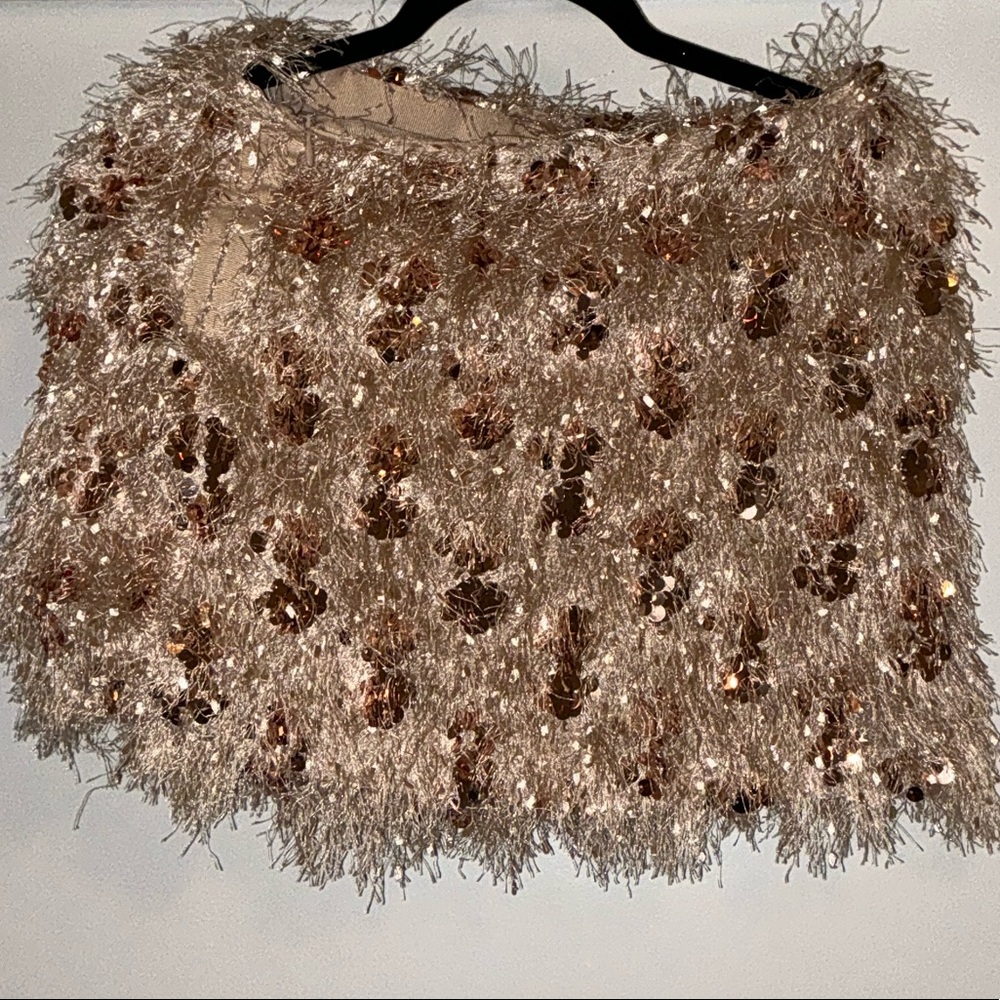 Zara Fringe Mini Skirt- EUC